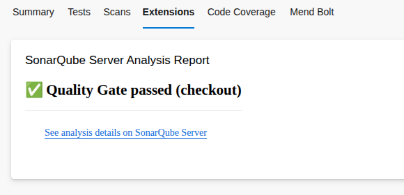 Sonarqube Quality Gate